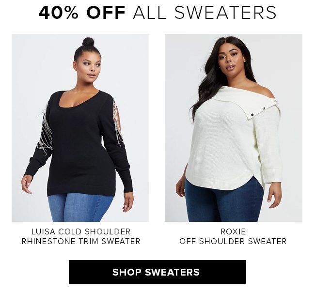 40% OFF ALL SWEATERS
