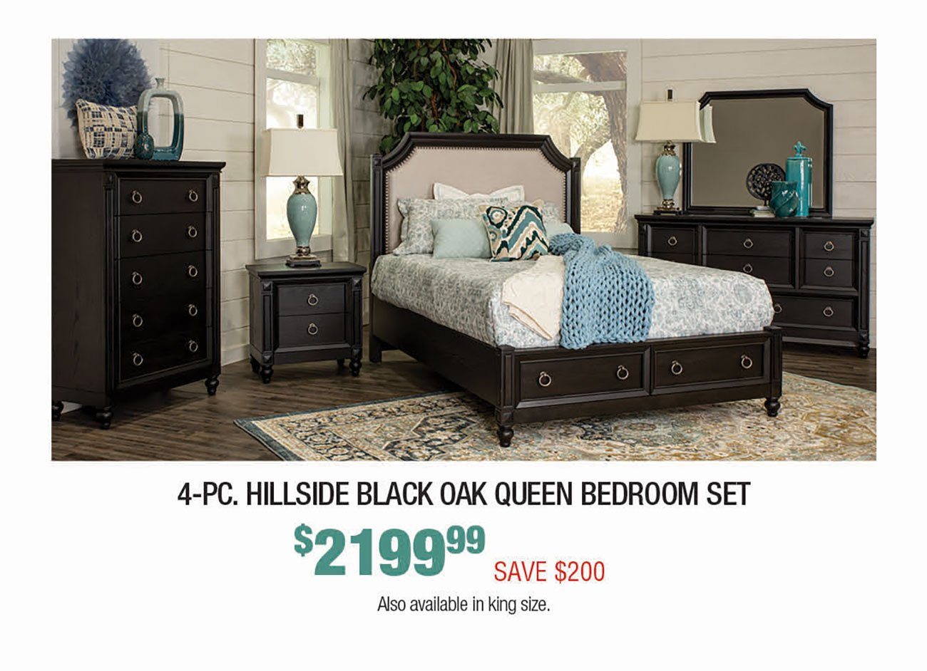 Hillside-Black-Oak-Queen-Bedroom-Set