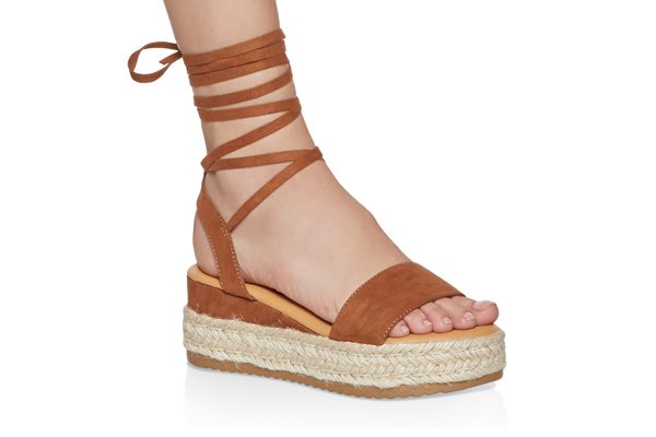 Lace Up Platform Sandals