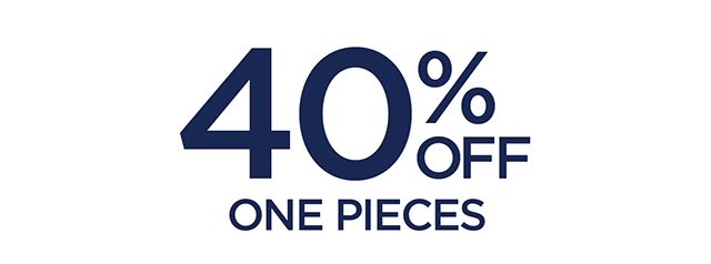 40% Off One Pieces