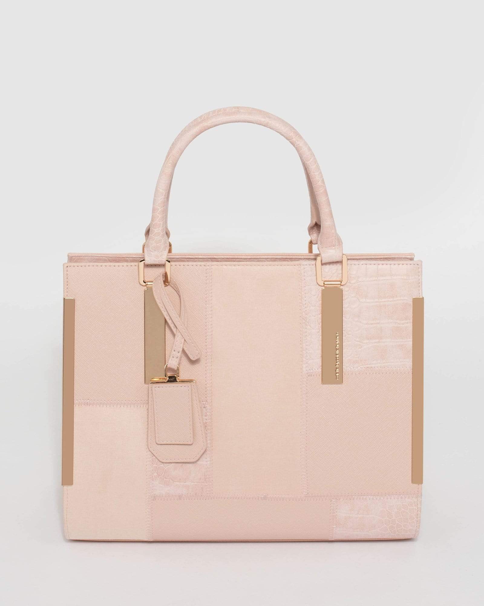 Image of Pink Andrea Large Tote Bag