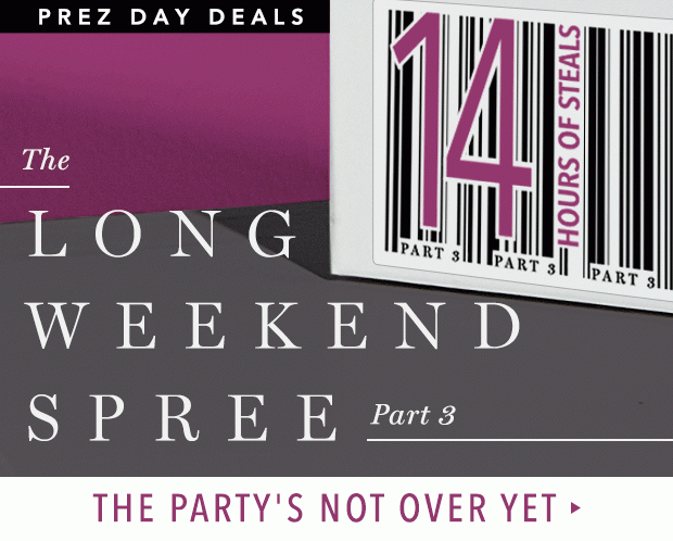 New 14-Hour Steals. We repeat, 14-HOUR STEALS.