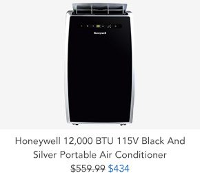 Shop Honeywell 12,000 BTU 115V Black And Silver Portable Air Conditioner