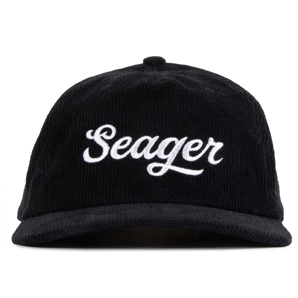 Image of Seager Hat Big Black Corduroy Snapback