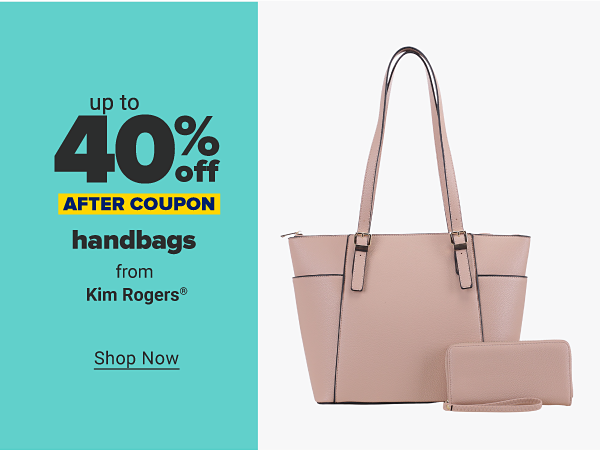 Up to 40% off handbags from Kim Rogers after coupon. Shop Now.