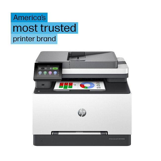 HP Color LaserJet Pro MFP 3301fdw Wireless Printer