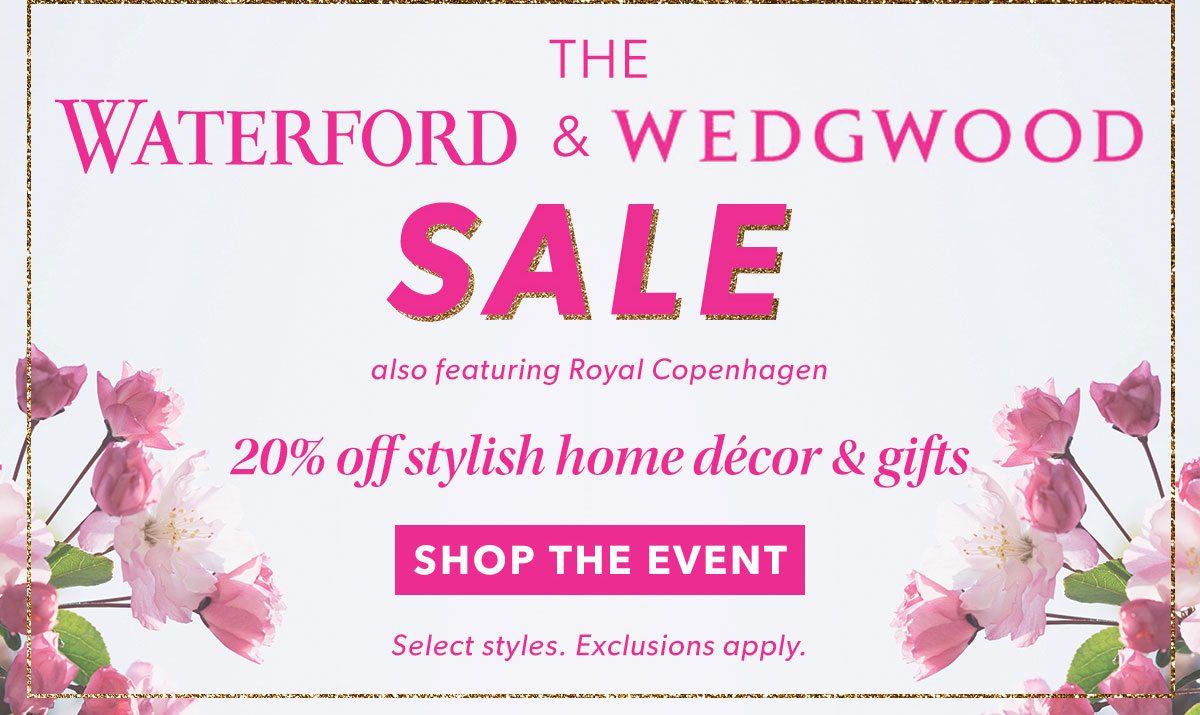 Waterford & Wedgwood Sale