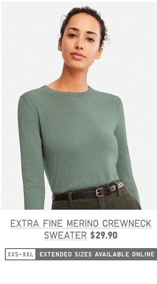 WOMEN EXTRA FINE MERINO CREWNECK SWEATER $29.90