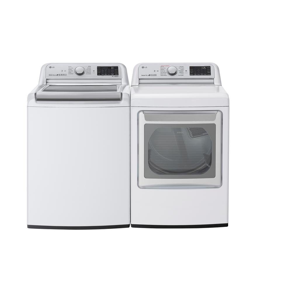 LG Top Load Washer and Dryer - 7800 White