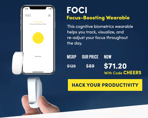 FOCI Focus-Boosting Wearable | Hack Your Productivity