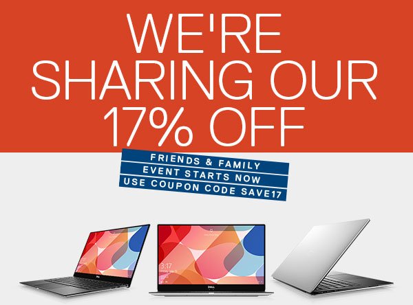 WE'RE SHARING OUR 17% OFF