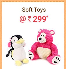 Soft Toys @ Rs. 299* | Coupon: MN299ST