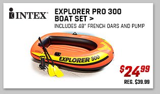 Intex Explorer Pro 300 Boat Set