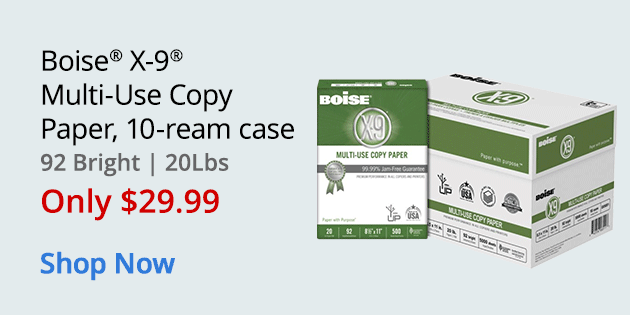 Boise X-9 Multi-Use Paper $29.99. Shop Now