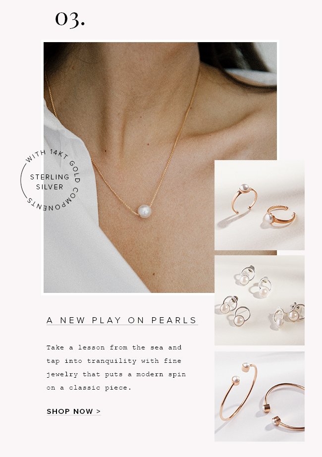 Shop our new Swarovski® Crystal Pearls styles from rings to necklaces.