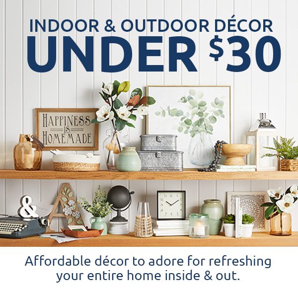 Indoor & Outdoor Décor Under $30