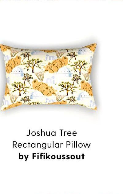 Joshua Tree Rectangular Pillow by Fifikoussout