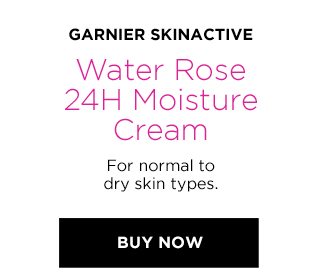 GARNIER SKINACTIVE - Water Rose 24H Moisture Cream - For normal to dry skin types. - BUY NOW