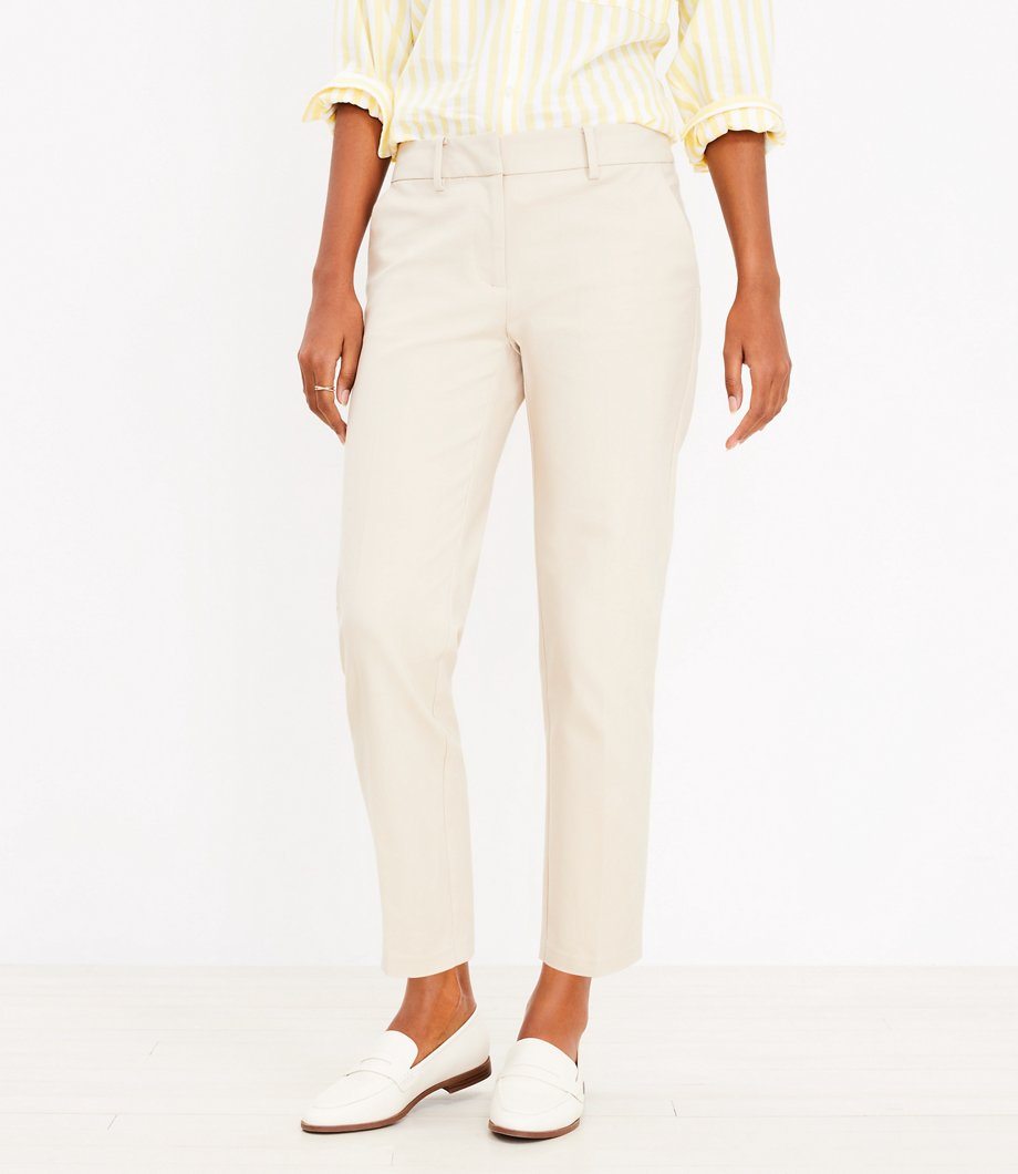 Petite Riviera Slim Pants in Doubleweave