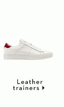 Leather Trainers - White Leather