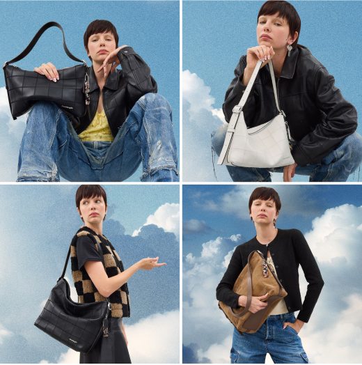 Alter/Ego bags crafted with the leftover scraps of the iconic Coach style ➜