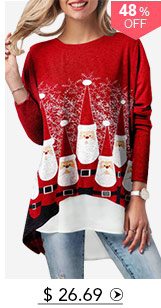 Christmas Faux Two Piece T Shirt