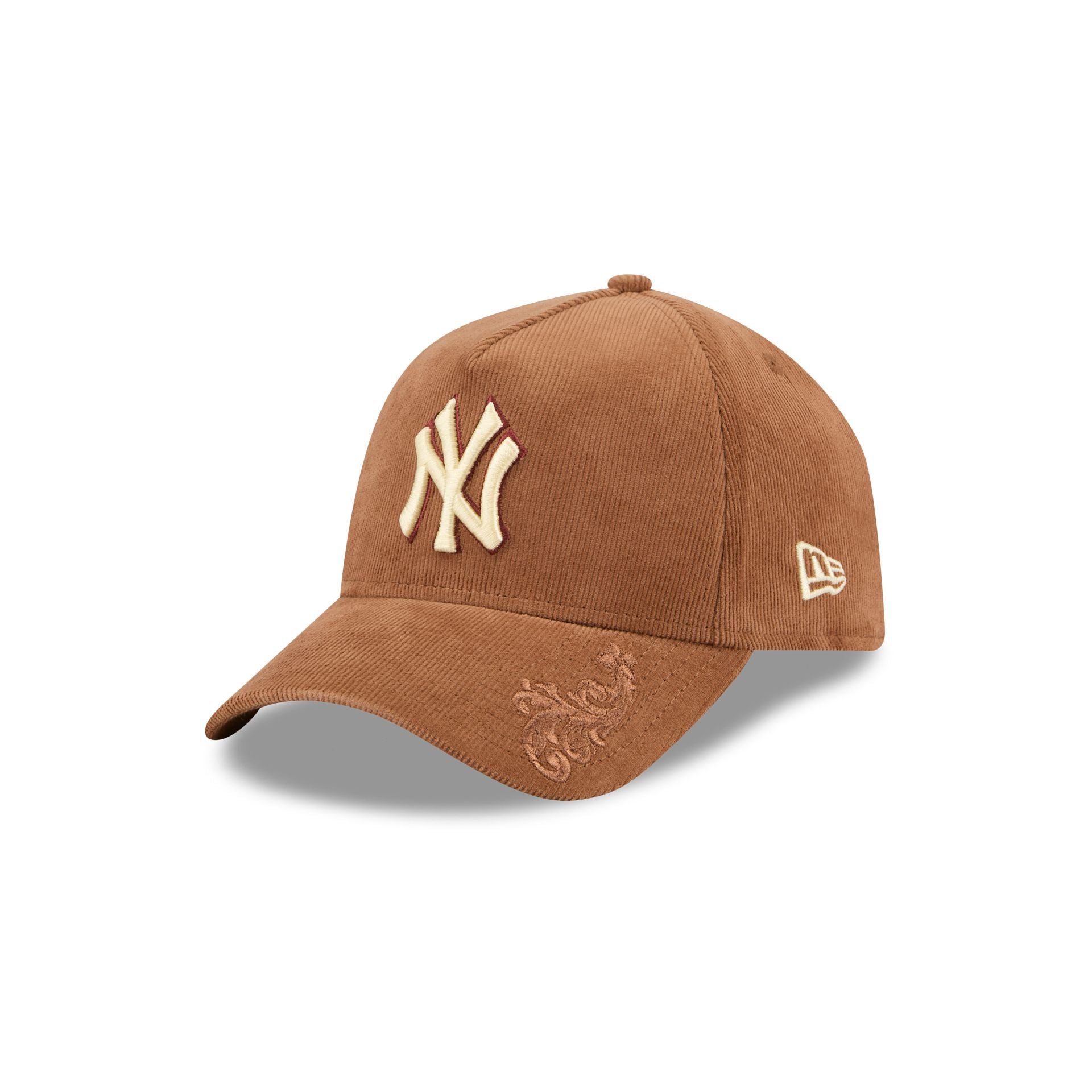 Image of New York Yankees Ornamental Cord 9FORTY A-Frame Snapback