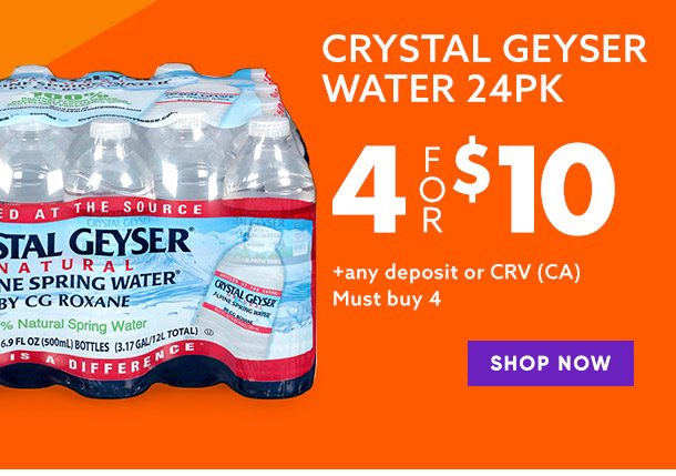 4/$10 24pk water