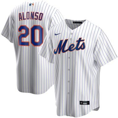 Nike Pete Alonso New York Mets White Home 2020 Replica Player Jersey
