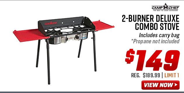 Camp Chef Explorer 2-Burner Deluxe Combo Stove