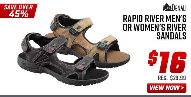 Denali Rapid River Men's or Women's River Sandals