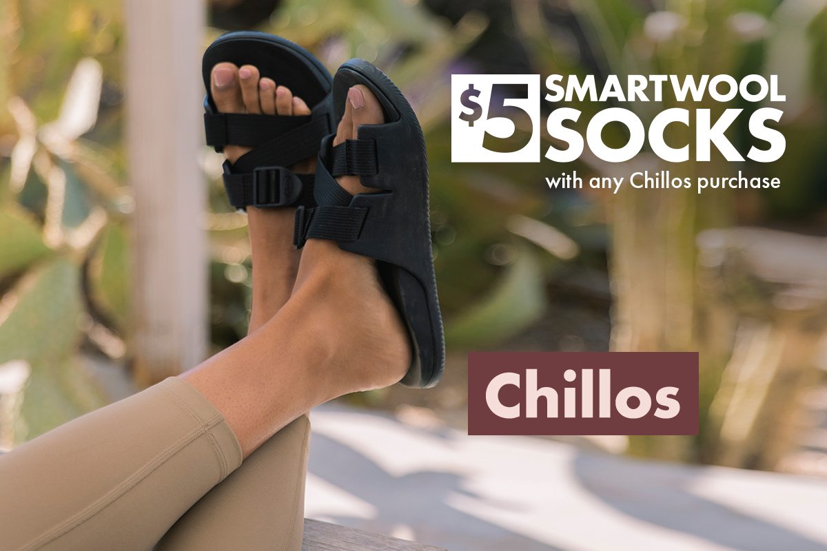 $5 SMARTWOOL SOCKS with any Chillos purchase.