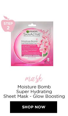 STEP 2 - mask - Moisture Bomb Super Hydrating Sheet Mask - Glow Boosting - SHOP NOW