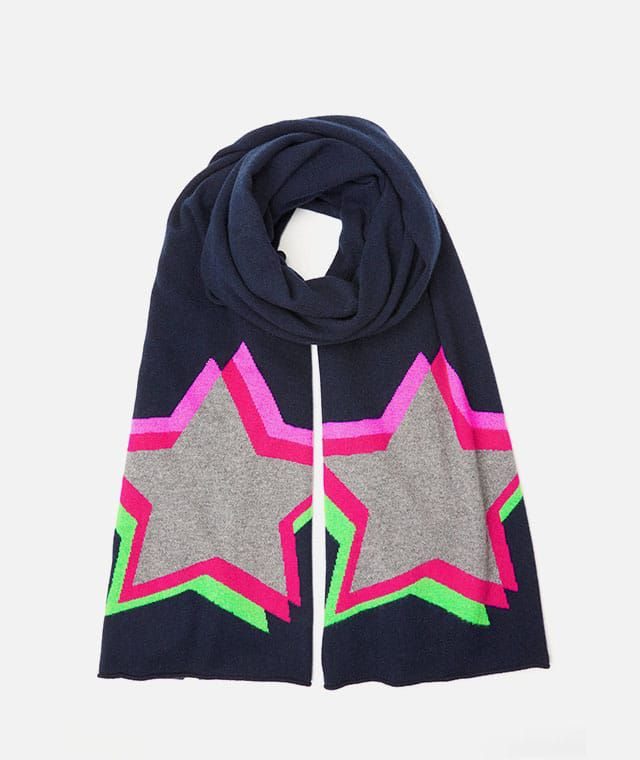 Wyse London Estelle Large Star Print Scarf