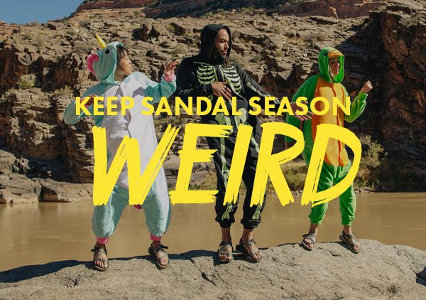 KEEP SANDAL SEASON WEIRD