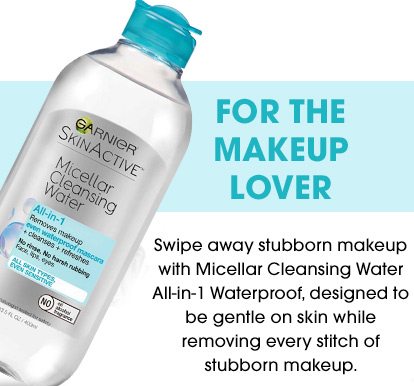 FOR THE MAKEUP LOVER - Swipe away stubborn makeup with Micellar Cleansing Water All-in-1 Waterproof, designed to be gentle on skin while removing every stitch of stubborn makeup.