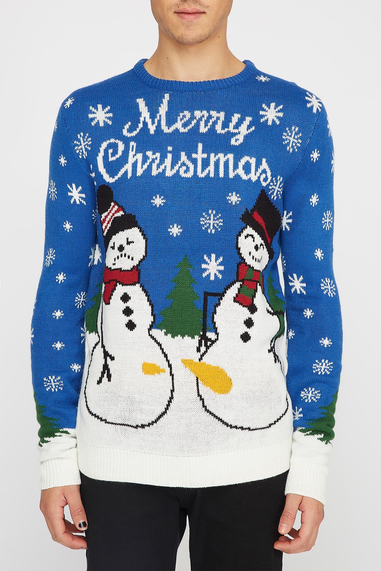 Image of West49 Mens Snowman Ugly Christmas Sweater