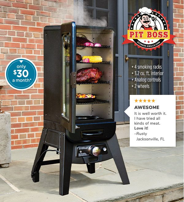 Photo of Pit Boss Electric Smoker - only $30 a month*