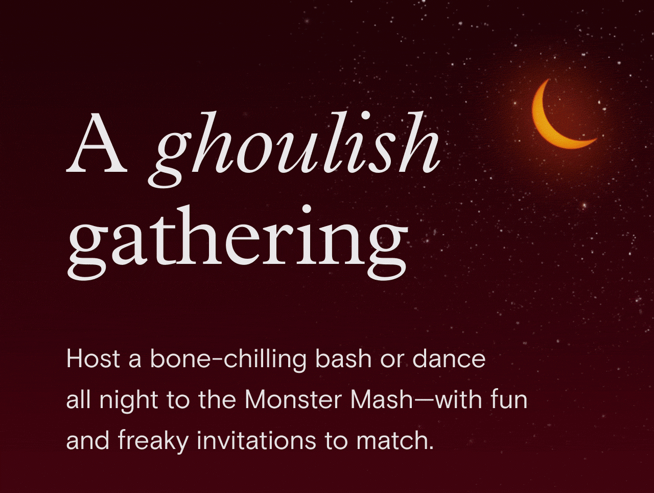 A ghoulish gathering