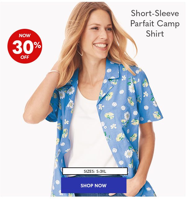 Short-Sleeve Parfait Camp Shirt