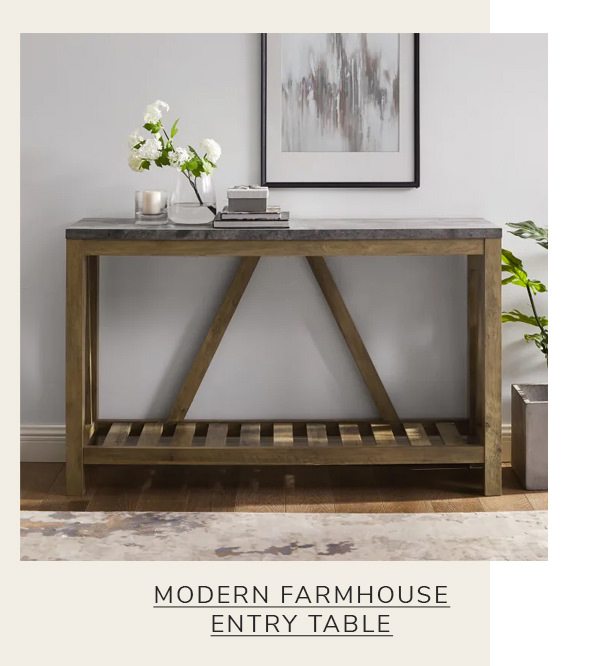 Modern Farmhouse A Frame 2 Tier Entry Table | SHOP NOW