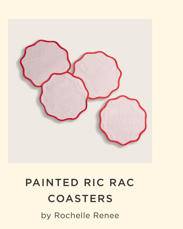 Painted Ric Rac Coasters