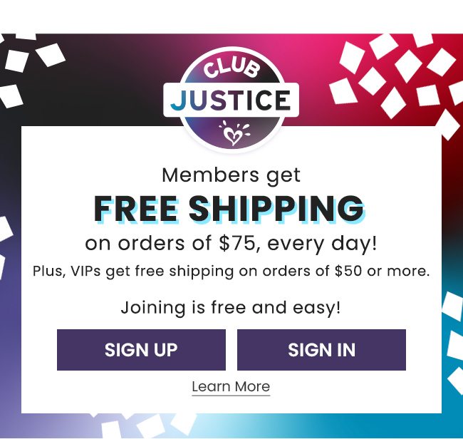 Club Justice Sign Up | Sign In