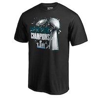 Men's Philadelphia Eagles NFL Pro Line by Fanatics Branded Black Super Bowl LII Champions Lombardi Parade T-Shirt