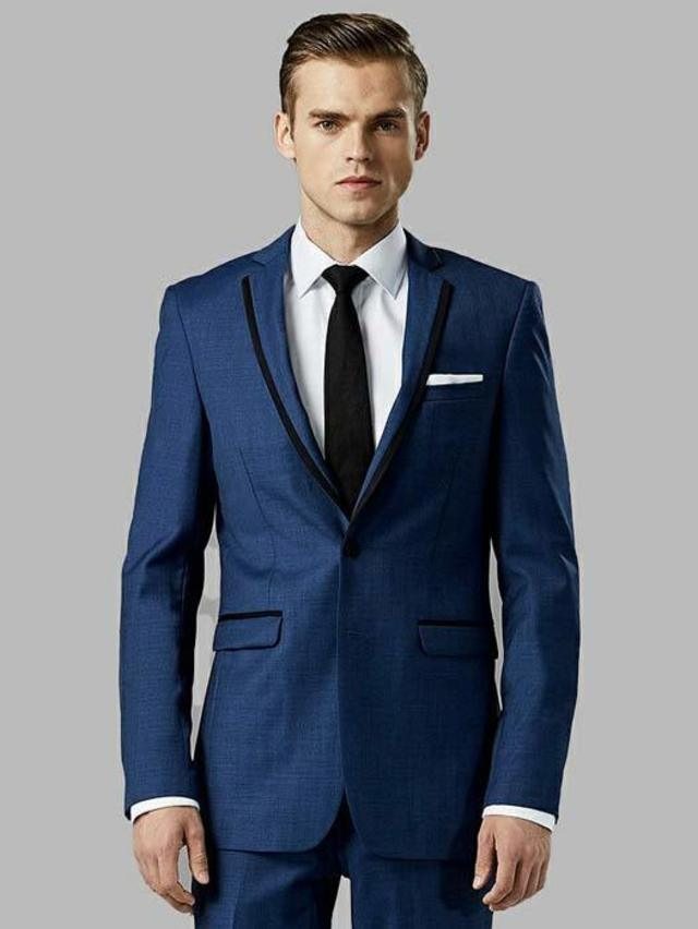 Rent - Mystic Blue Edge Lapel Suit