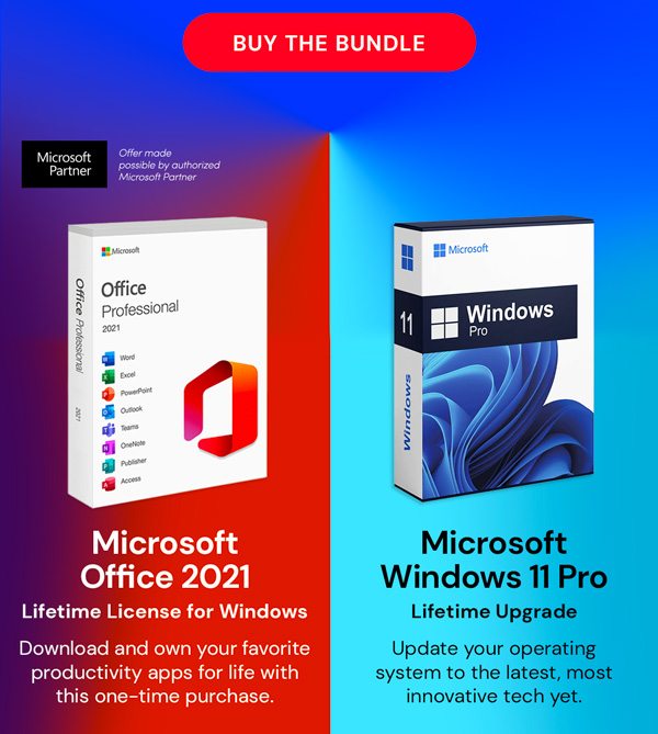 The Ultimate Microsoft Office Professional 2021 for Windows: Lifetime License + Windows 11 Pro Bundle