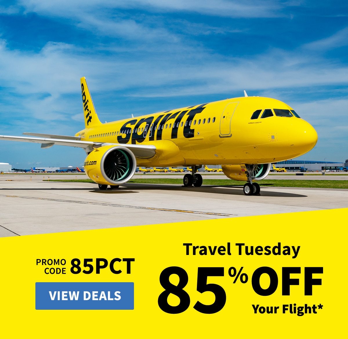 85% Off Your Flight