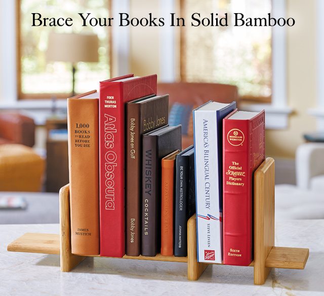 Nantucket Bamboo Adjustable Bookends