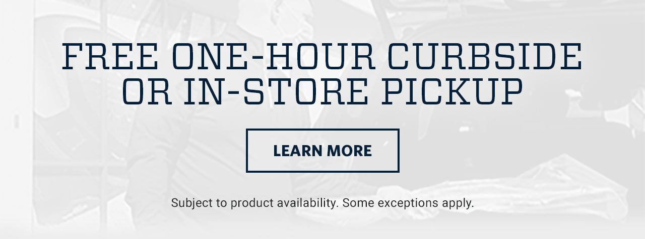 Free one-hour curbside or in-store pickup. Subject to product availability. Some exceptions apply. Learn more.‡