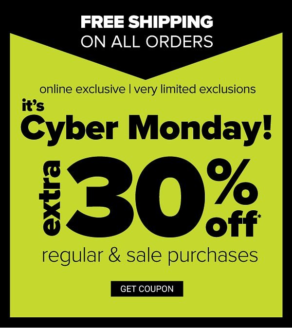 Online Exclusive | Very Limited Exclusions - Extra 30% off Regular & Sale purchases - Get Coupon